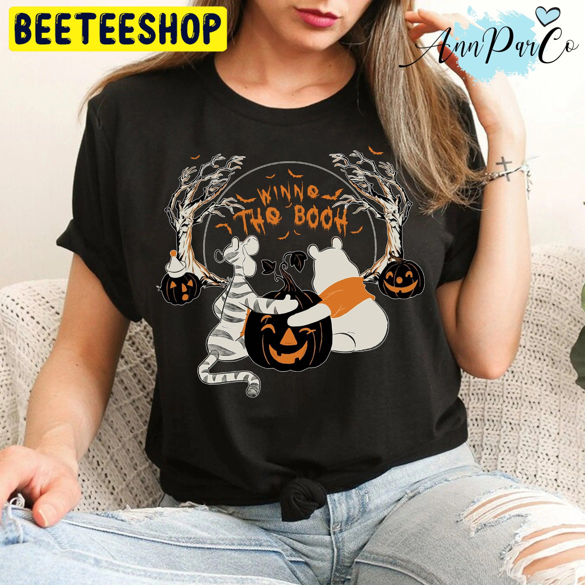 Winnie The Booh Vintage Pooh Halloween Trending Unisex Shirt Winnie The Booh Vintage Pooh Halloween Trending Unisex Shirt