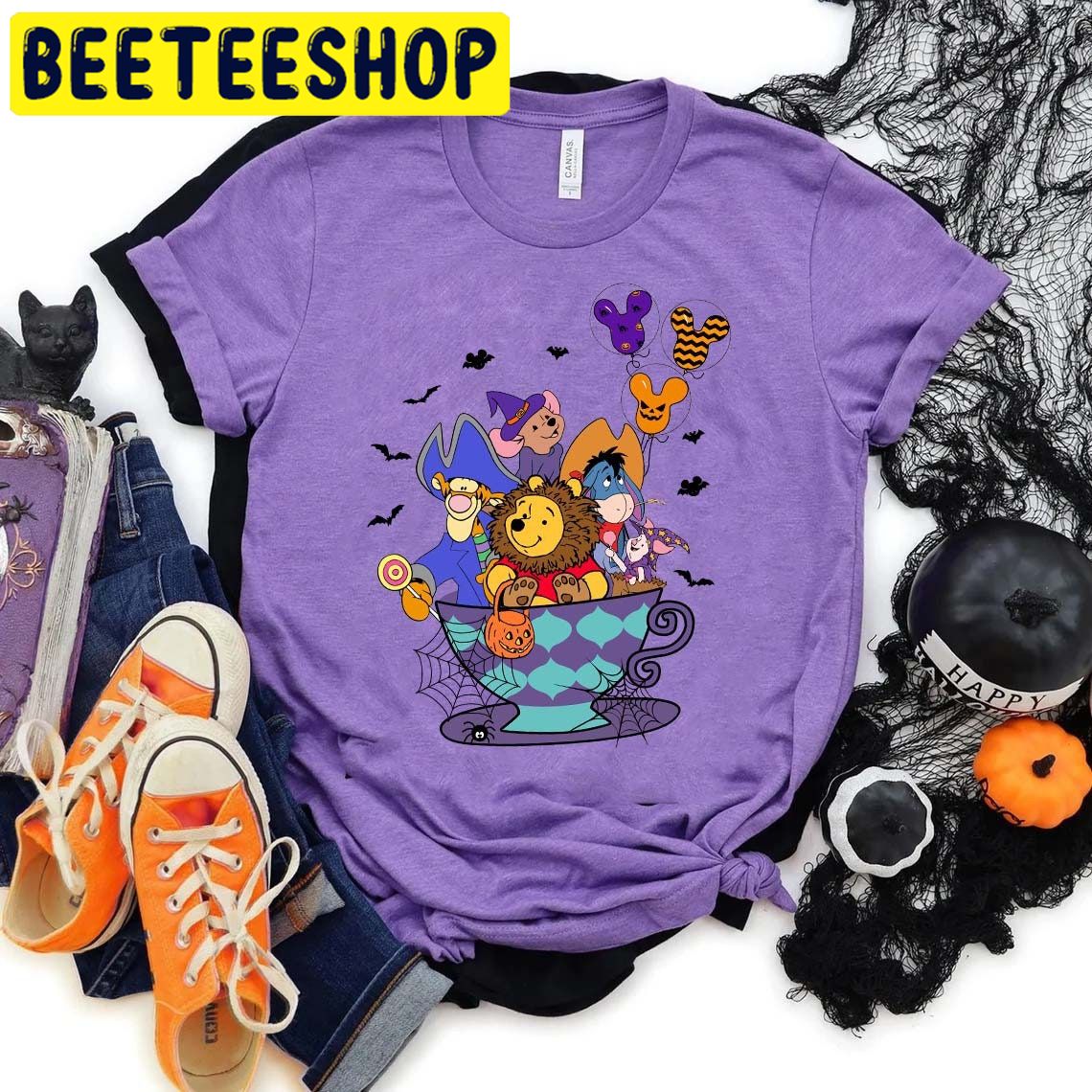 Winnie The Pooh And Friends Pumpkin Coffee Cup Halloween Trending Unisex Shirt Winnie The Pooh And Friends Pumpkin Coffee Cup Halloween Trending Unisex Shirt