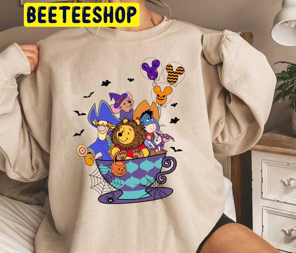Winnie The Pooh And Friends Pumpkin Coffee Cup Halloween Trending Unisex Shirt Winnie The Pooh And Friends Pumpkin Coffee Cup Halloween Trending Unisex Shirt