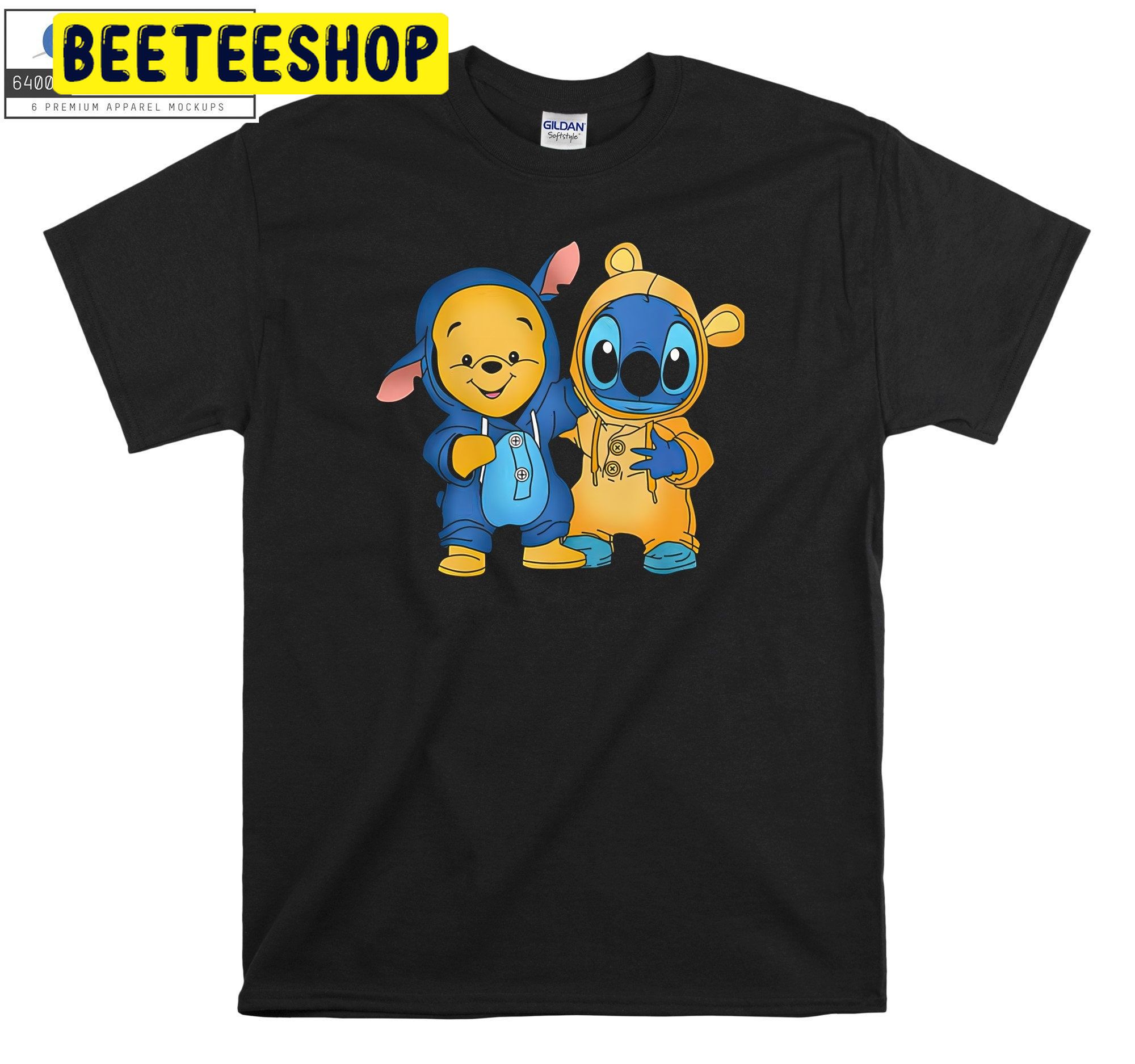 Winnie The Pooh And Stitch Best Halloween Trending Unisex Shirt Winnie The Pooh And Stitch Best Halloween Trending Unisex Shirt