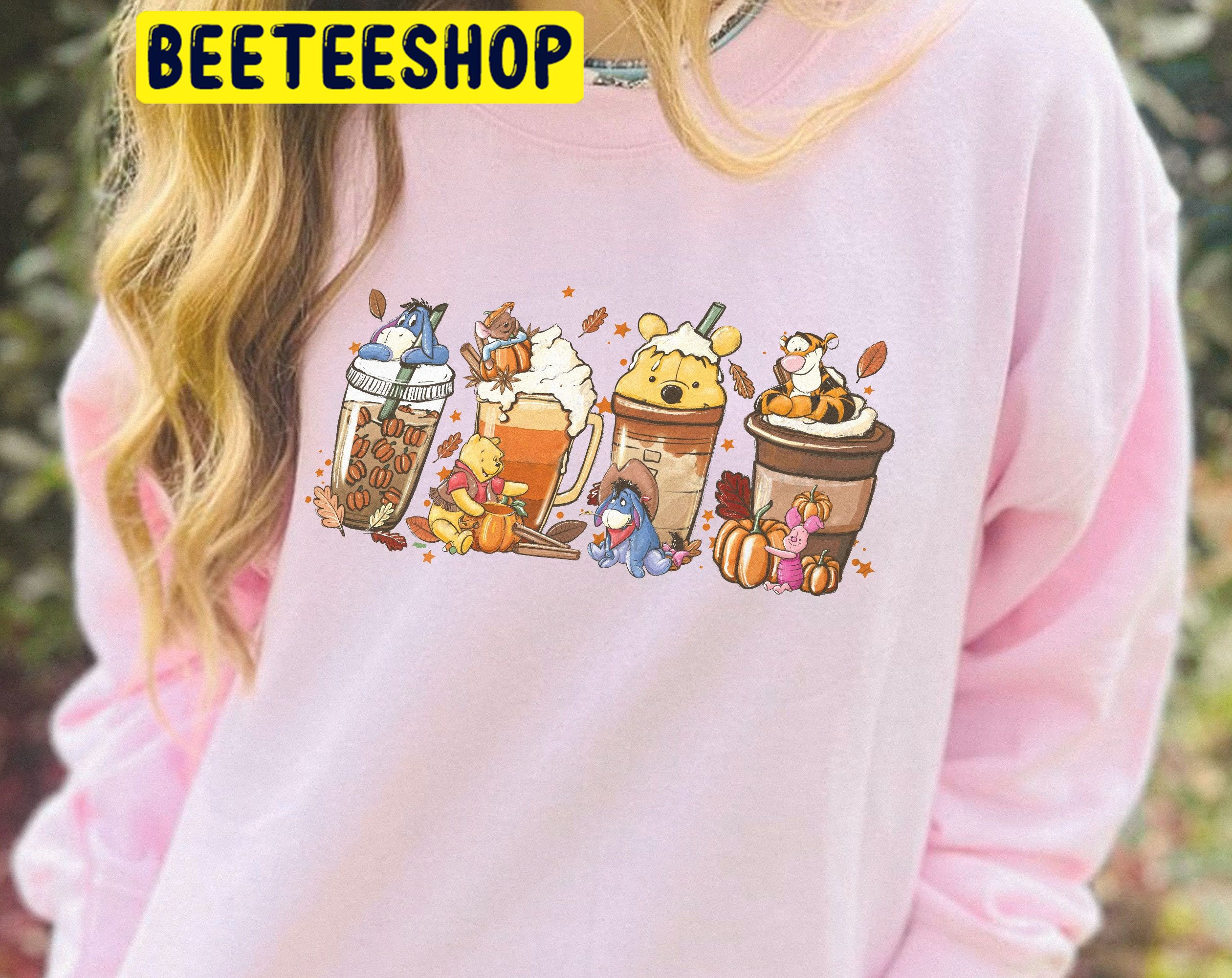 Winnie The Pooh Fall Coffee Halloween Trending Unisex Shirt Winnie The Pooh Fall Coffee Halloween Trending Unisex Shirt