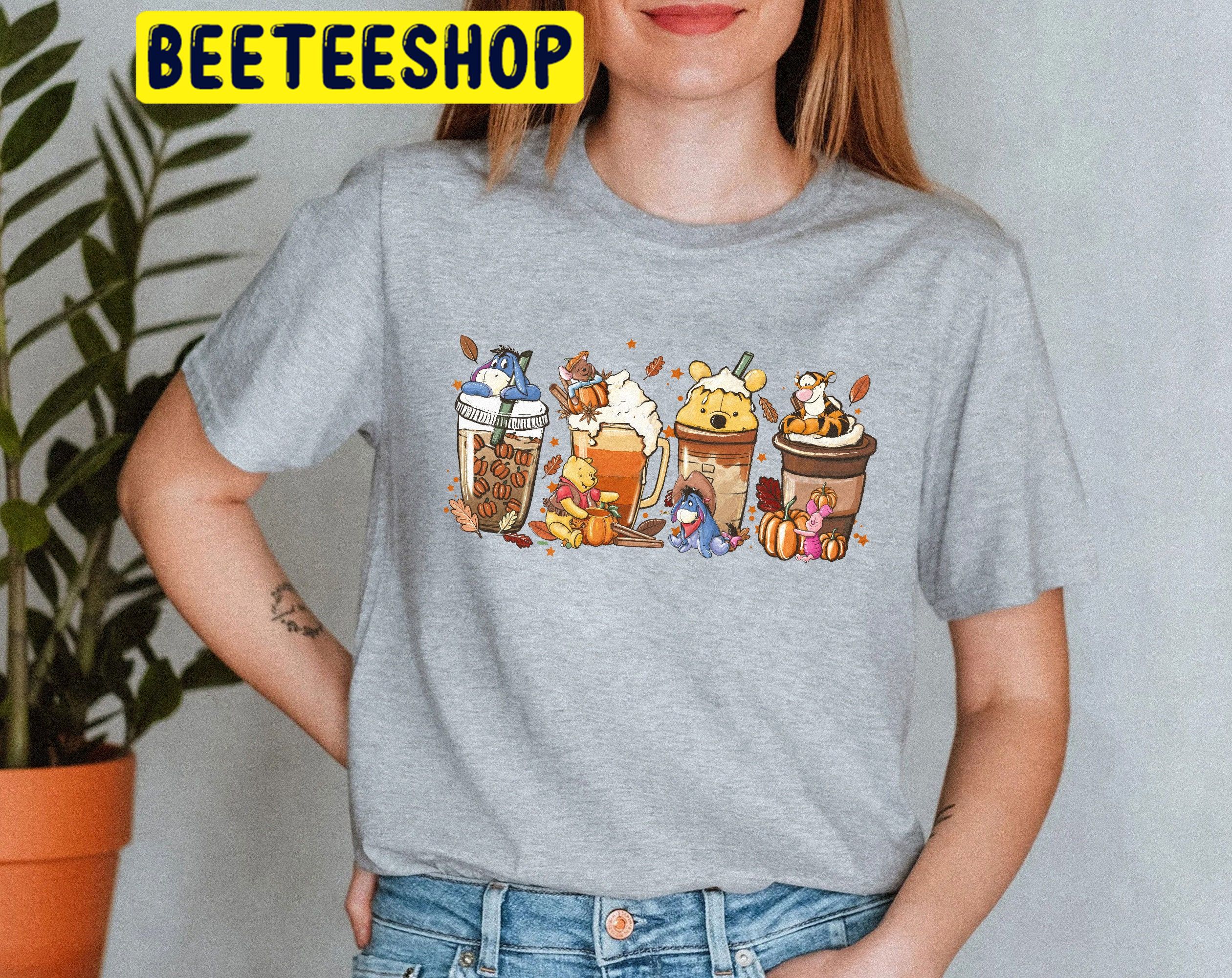 Winnie The Pooh Fall Coffee Halloween Trending Unisex Shirt Winnie The Pooh Fall Coffee Halloween Trending Unisex Shirt