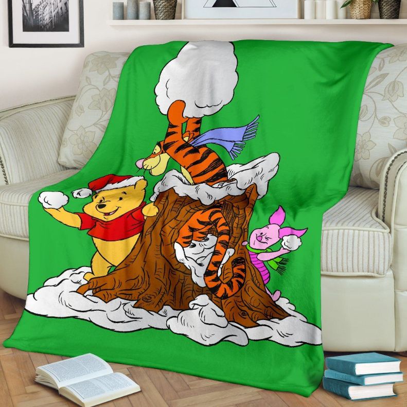 Winnie The Pooh Green Fleece Blanket Throw Blanket Winnie The Pooh Green Fleece Blanket Throw Blanket