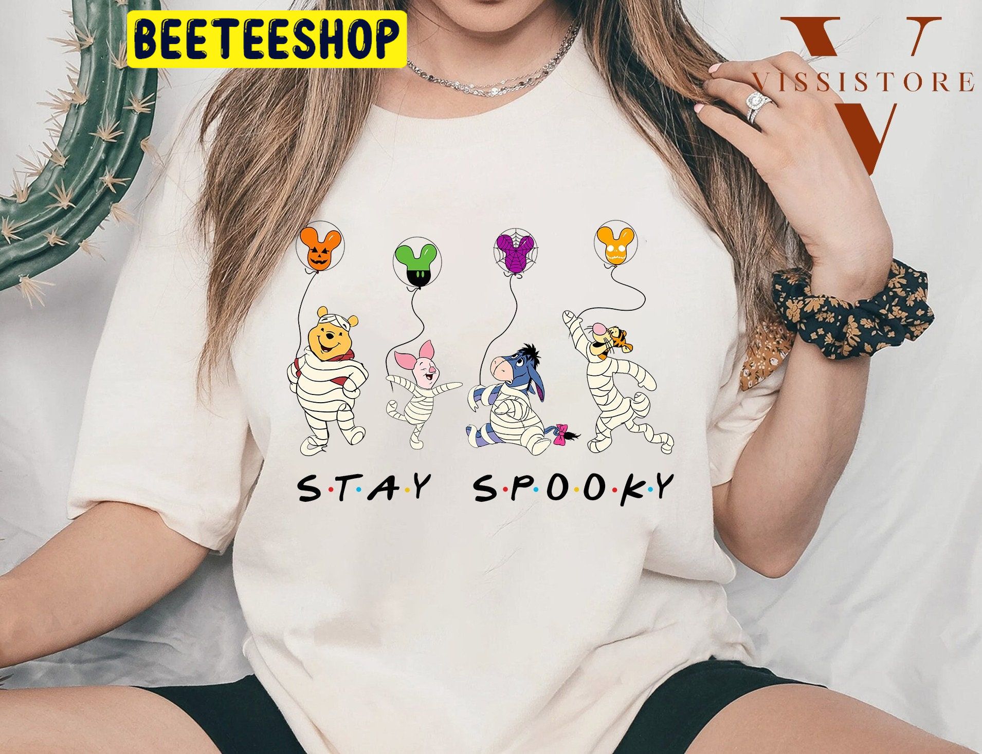 Winnie The Pooh Halloween Balloons Trending Unisex Shirt Winnie The Pooh Halloween Balloons Trending Unisex Shirt