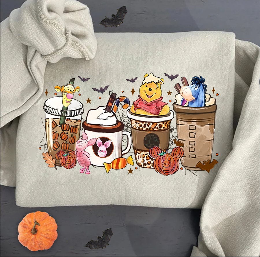 Winnie The Pooh Pumpkin Spice Latte Fall Coffee Cup Halloween Trending Unisex Shirt Winnie The Pooh Pumpkin Spice Latte Fall Coffee Cup Halloween Trending Unisex Shirt