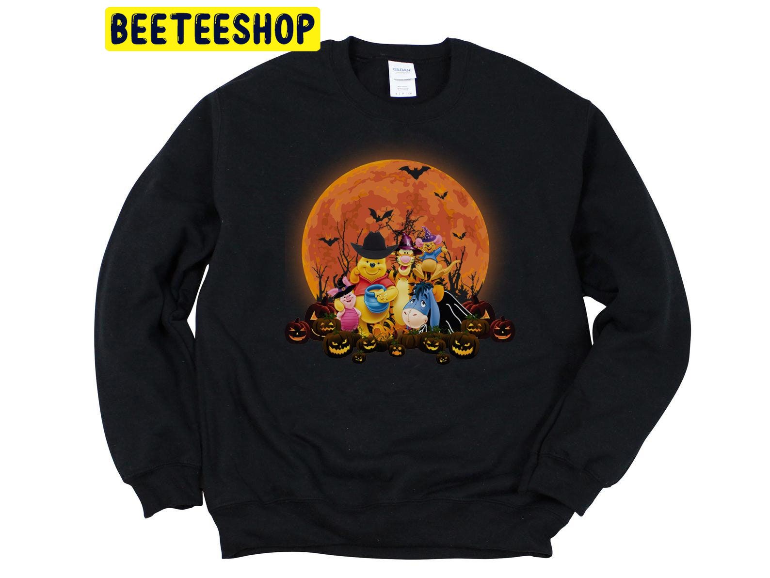 Winnie The Pooh Trick Or Treat On Halloween Night Trending Unisex Shirt Winnie The Pooh Trick Or Treat On Halloween Night Trending Unisex Shirt