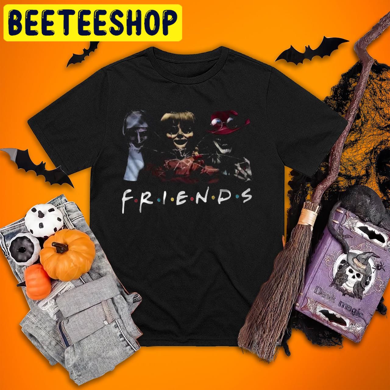 Wish Friends Valak Annabelle The Crooked Man Conjuring Halloween Trending Unisex T-Shirt Wish Friends Valak Annabelle The Crooked Man Conjuring Halloween Trending Unisex T-Shirt