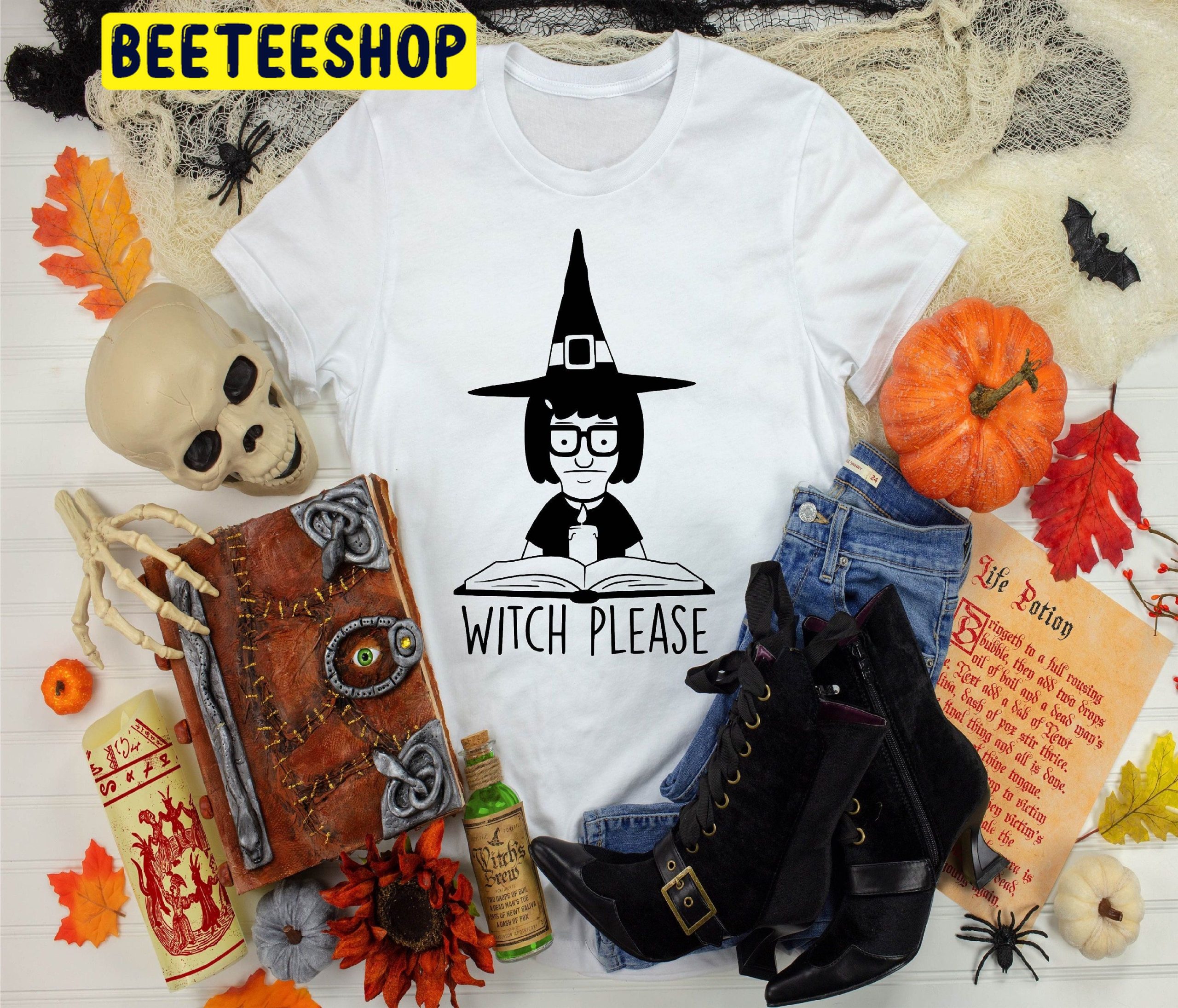 Witch Please Tina Reopening Bobs Burgers Halloween Trending Unisex Shirt Witch Please Tina Reopening Bobs Burgers Halloween Trending Unisex Shirt