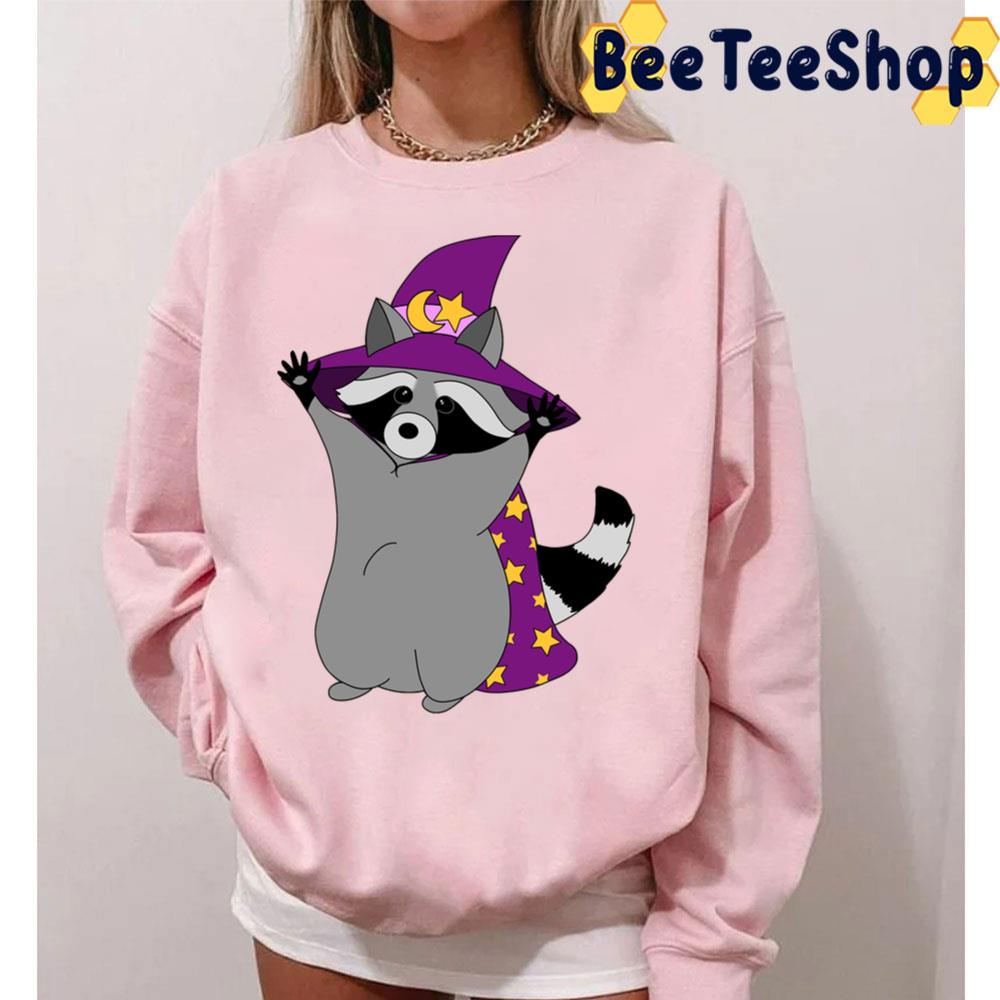 Witch Raccoon Halloween Trending Unisex T-Shirt Witch Raccoon Halloween Trending Unisex T-Shirt