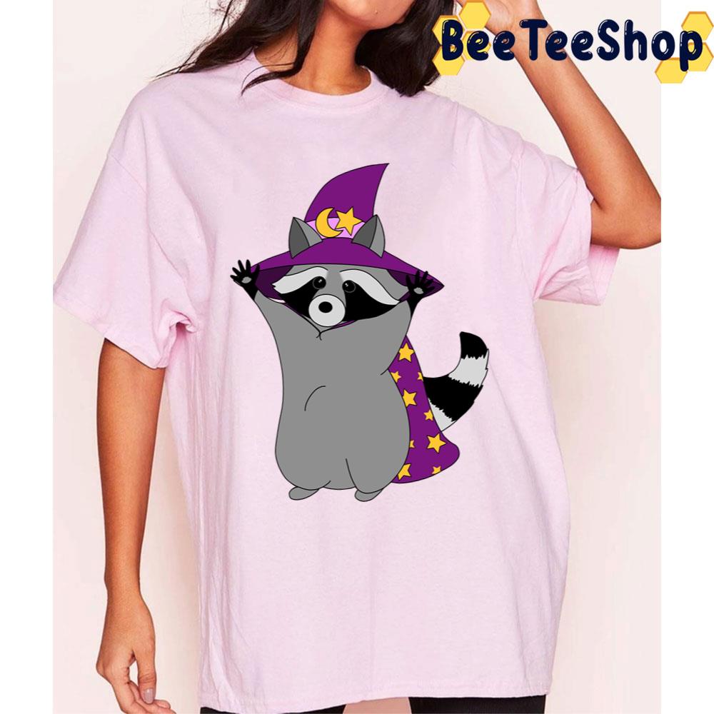 Witch Raccoon Halloween Trending Unisex T-Shirt Witch Raccoon Halloween Trending Unisex T-Shirt