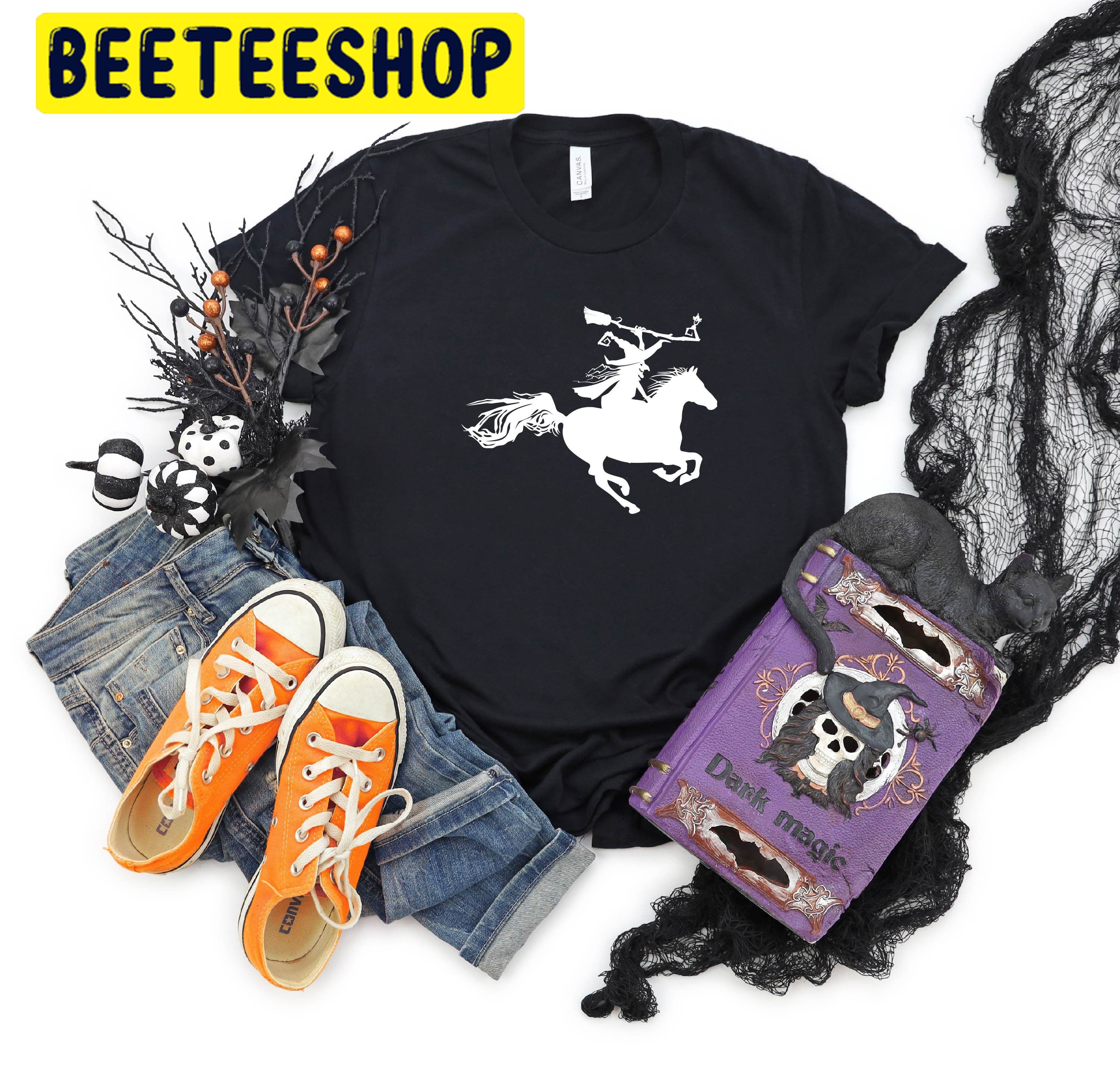Witch Ride Horse Halloween Trending Unisex Shirt