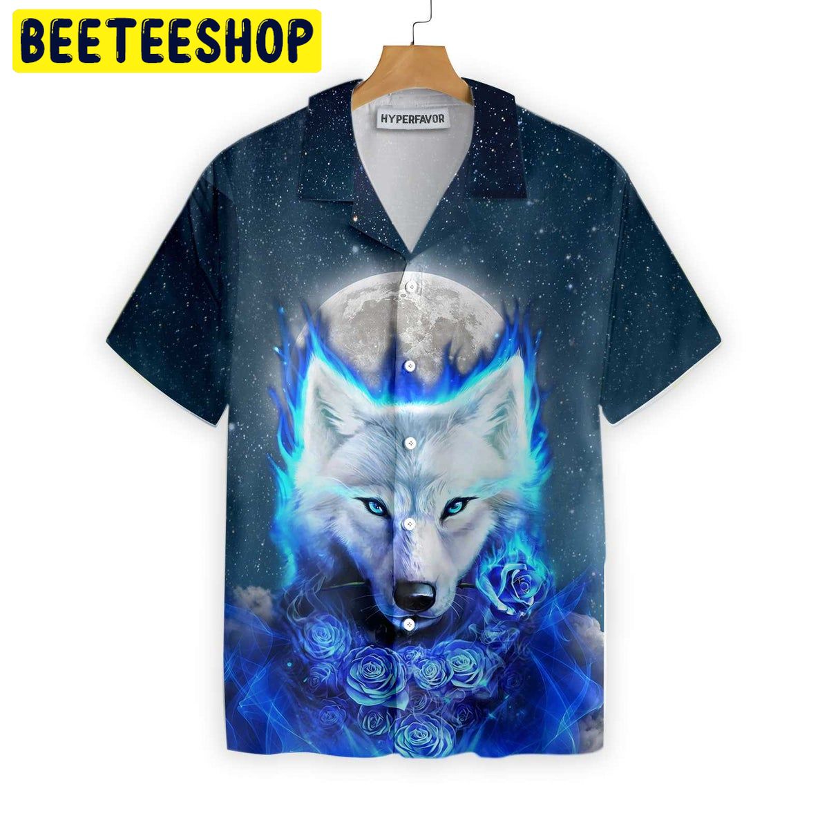 Wolf Galaxy Trending Hawaiian Shirt Wolf Galaxy Trending Hawaiian Shirt
