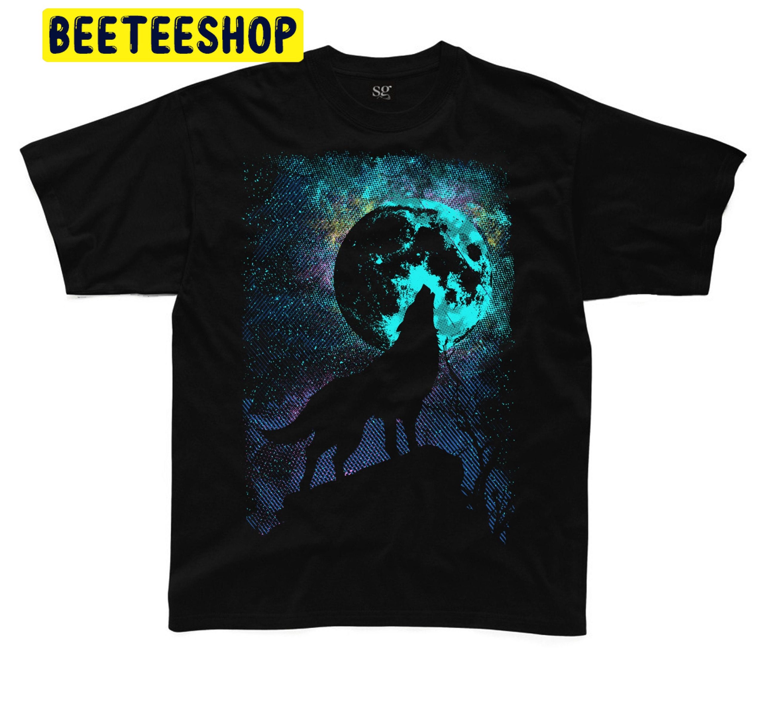 Wolf Howling At The Moon Trending Unisex Shirt Wolf Howling At The Moon Trending Unisex Shirt