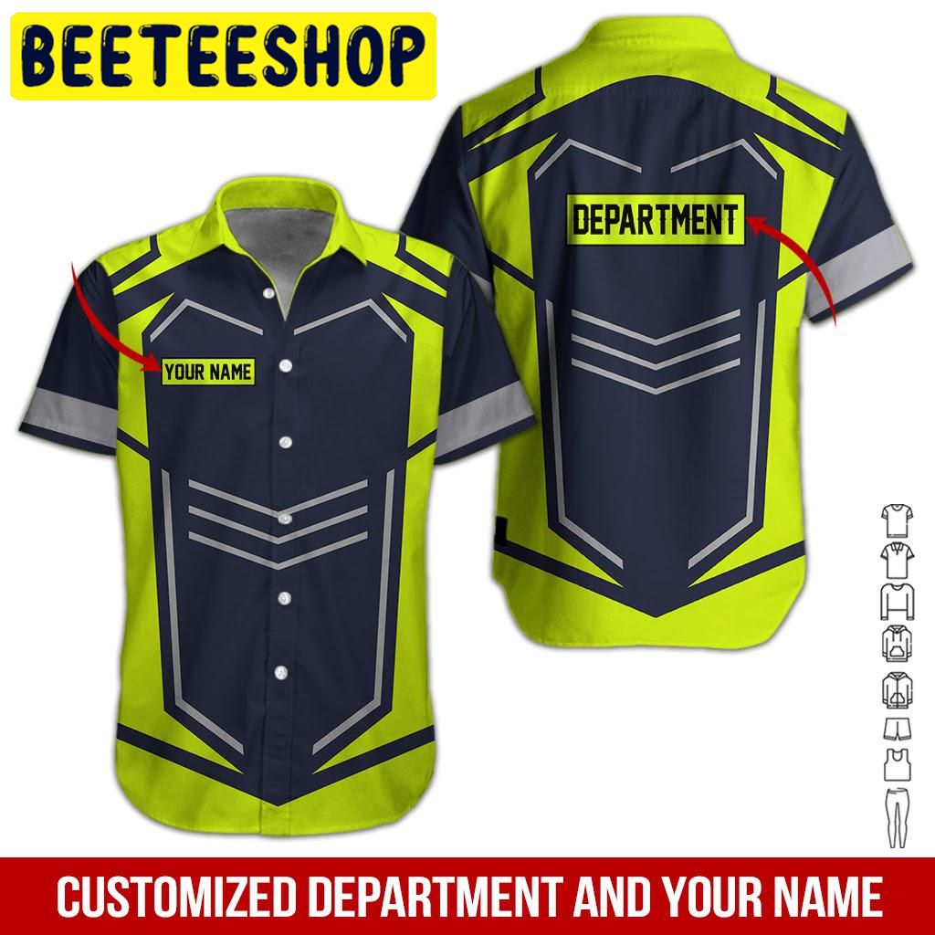 Workwear Style Custom Name Hawaiian Shirt 8359 Workwear Style Custom Name Hawaiian Shirt 8359
