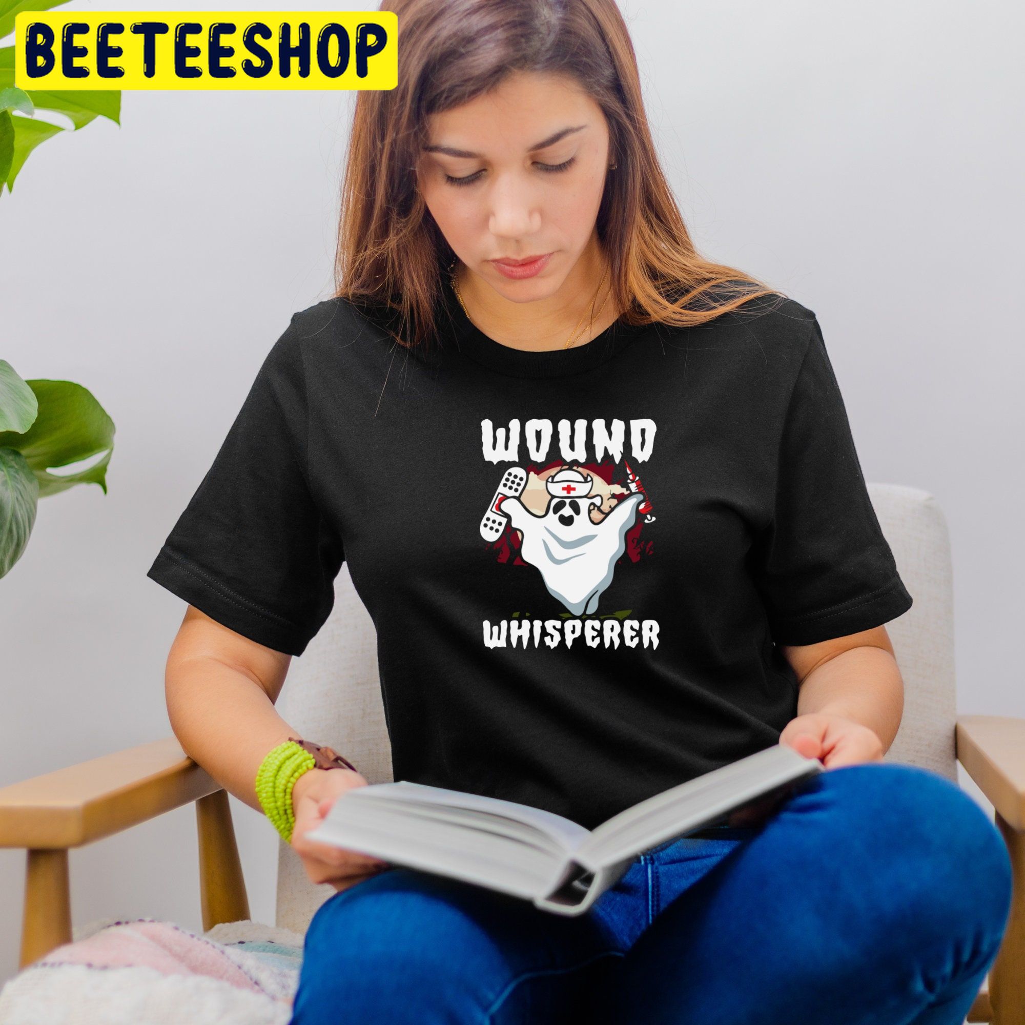Wound Whisperer Nurse Ghost Halloween Trending Unisex Shirt Wound Whisperer Nurse Ghost Halloween Trending Unisex Shirt
