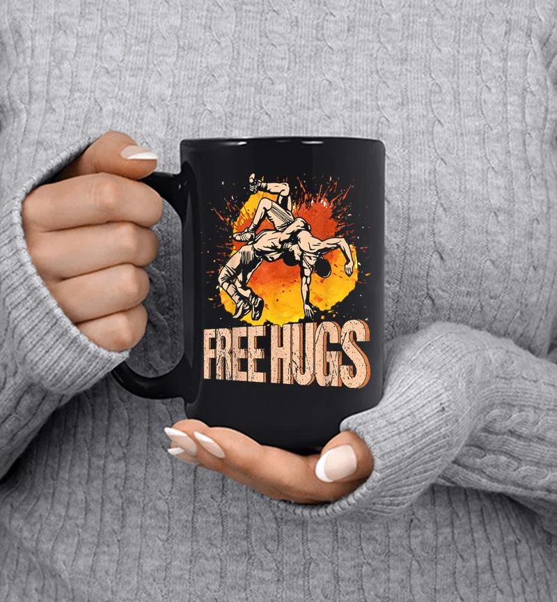 Wrestling Free Hugs Wrestling Mug Wrestling Free Hugs Wrestling Mug