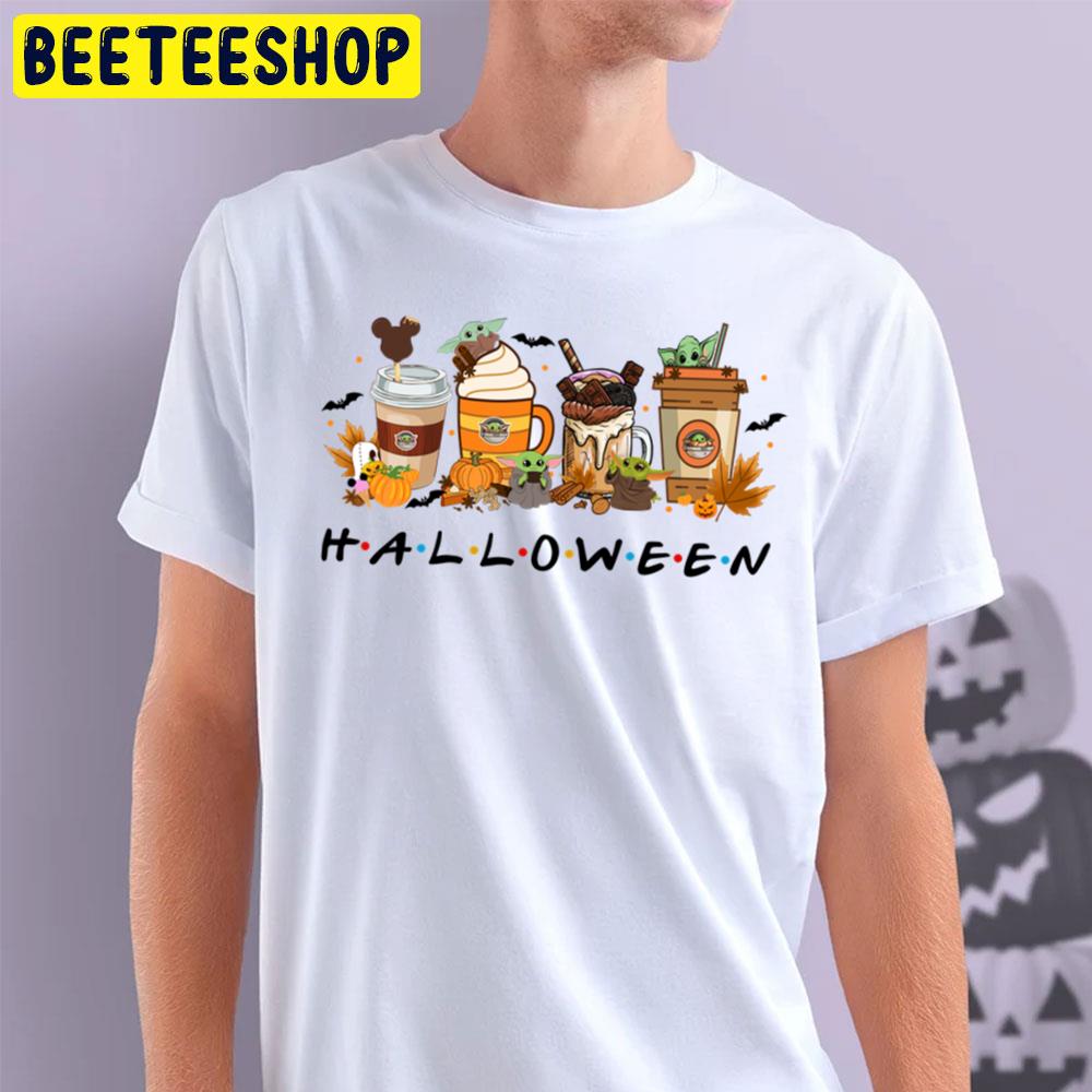 Yoda Fall Coffee Cup Halloween Trending Unisex T-Shirt Yoda Fall Coffee Cup Halloween Trending Unisex T-Shirt