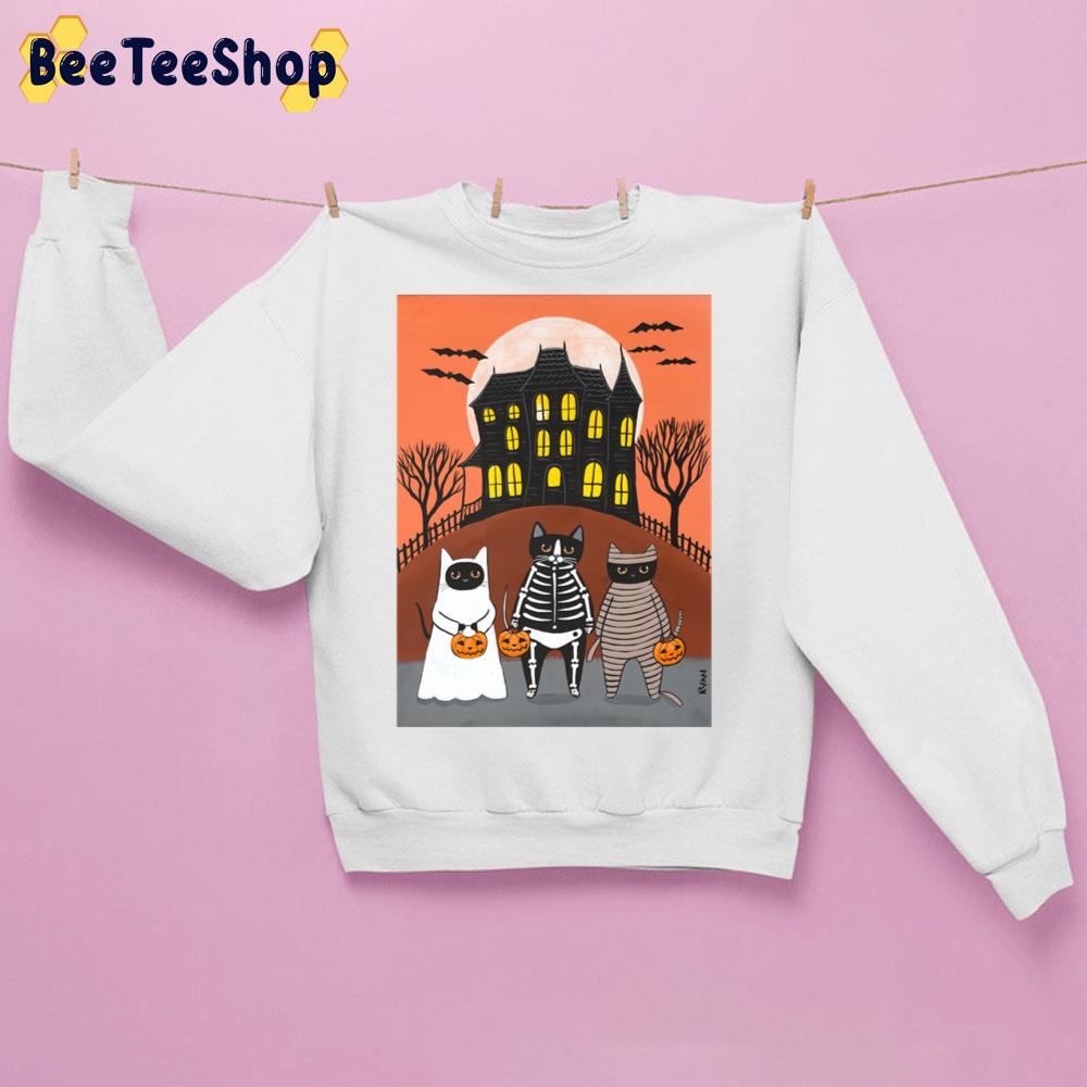 You Go First Trick Or Treat Cats Halloween Trending Unisex Sweatshirt You Go First Trick Or Treat Cats Halloween Trending Unisex Sweatshirt