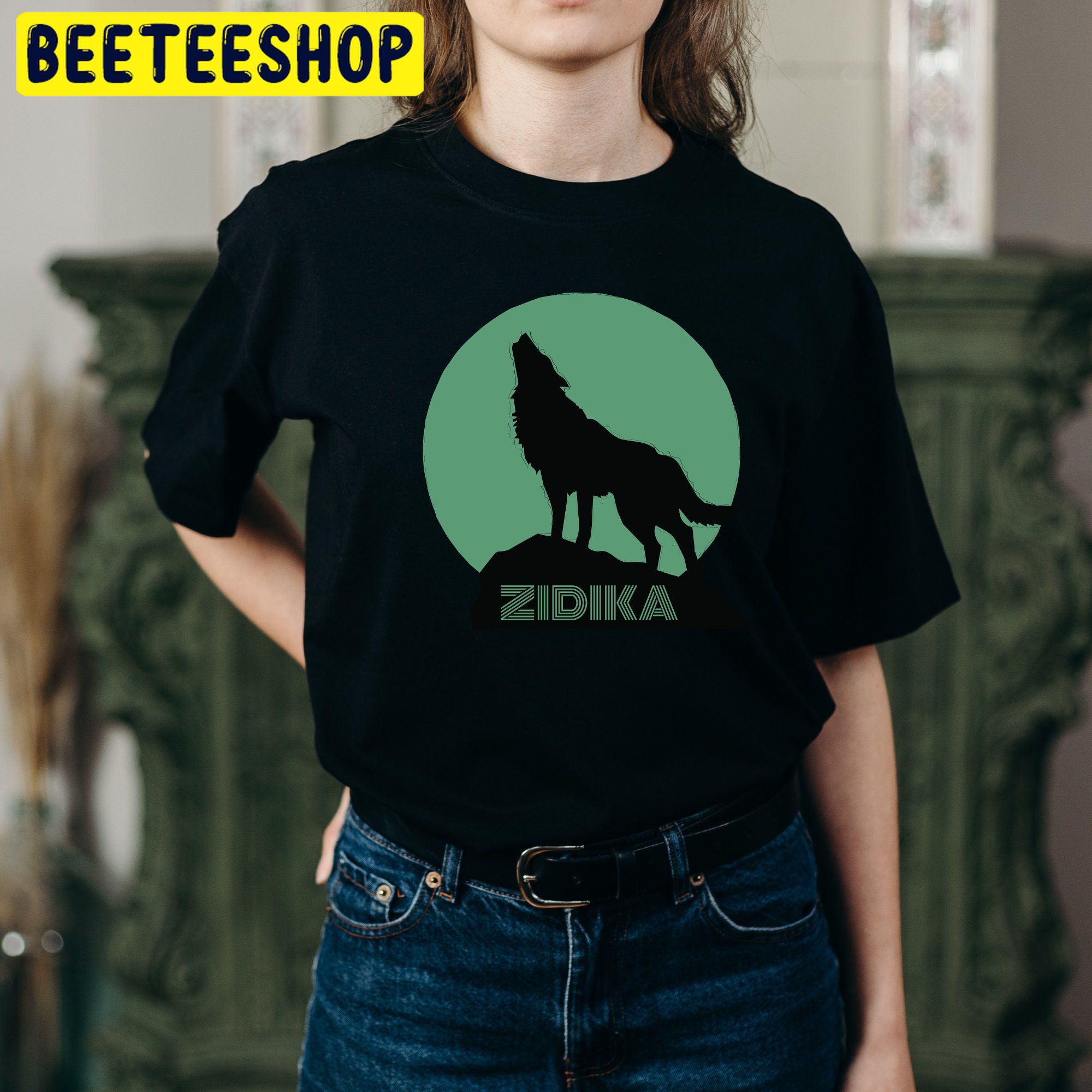 Zidika Wolf Vintage Art Trending Unisex Shirt Zidika Wolf Vintage Art Trending Unisex Shirt