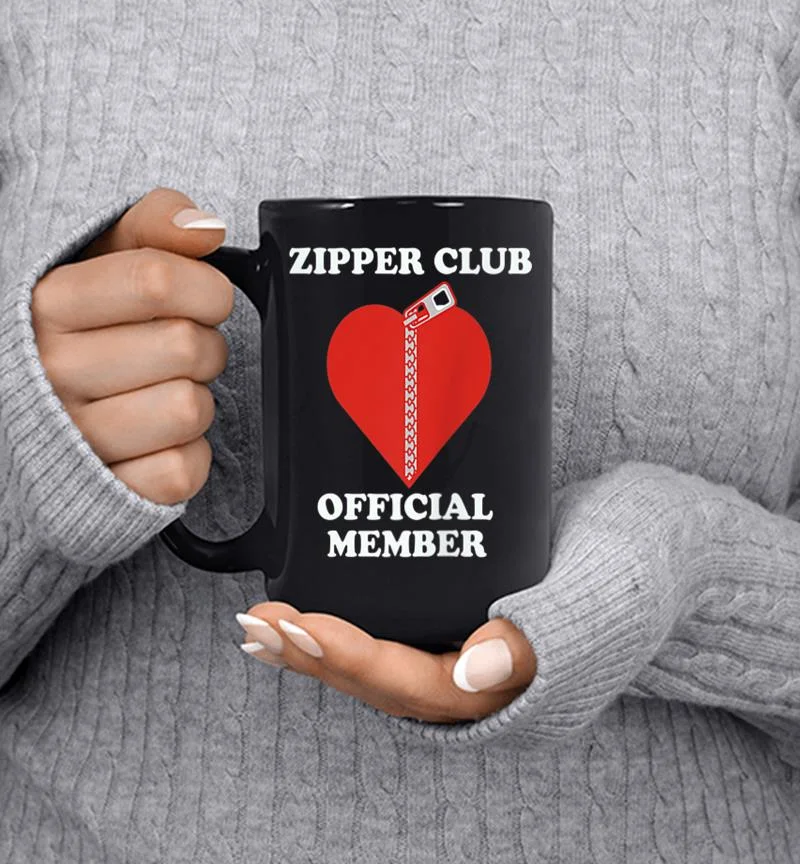 Zipper Club Official Member Open Heart Surgery Mug Zipper Club Official Member Open Heart Surgery Mug
