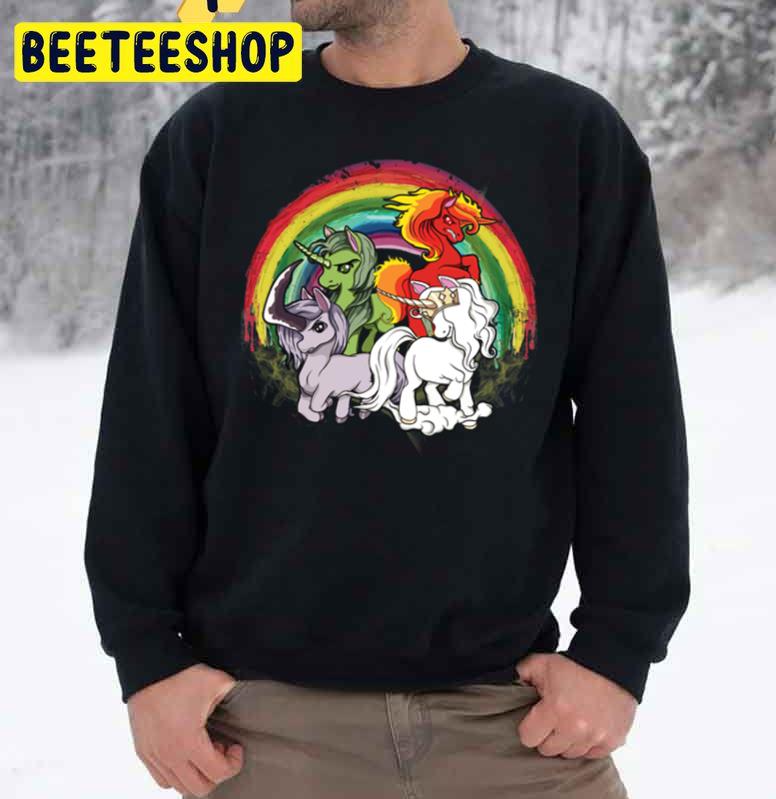4 Unicorns Of The Apocalypse Halloween Unisex Sweatshirt 4 Unicorns Of The Apocalypse Halloween Unisex Sweatshirt