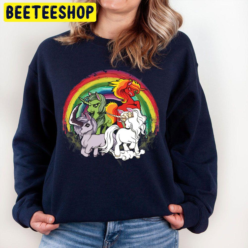 4 Unicorns Of The Apocalypse Halloween Unisex Sweatshirt 4 Unicorns Of The Apocalypse Halloween Unisex Sweatshirt