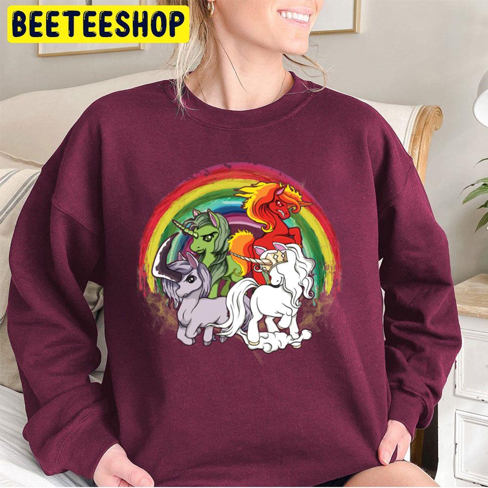 4 Unicorns Of The Apocalypse Halloween Unisex Sweatshirt 4 Unicorns Of The Apocalypse Halloween Unisex Sweatshirt