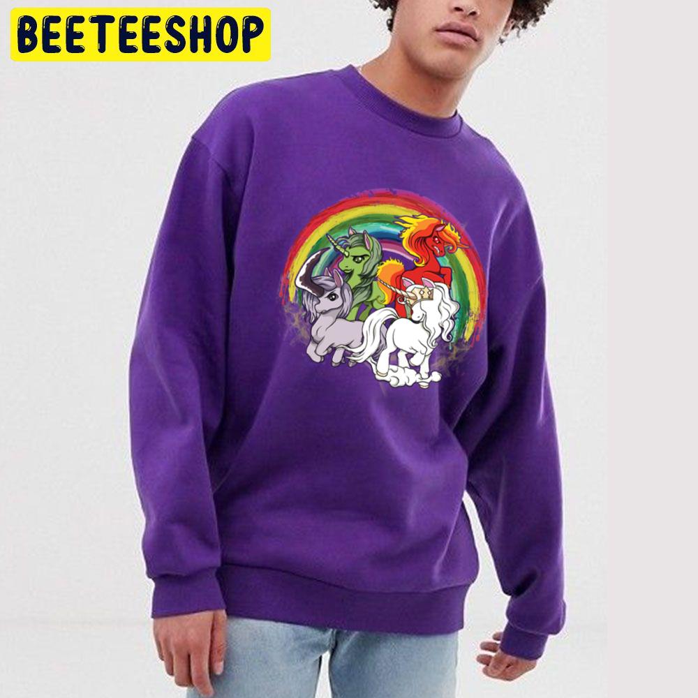 4 Unicorns Of The Apocalypse Halloween Unisex Sweatshirt 4 Unicorns Of The Apocalypse Halloween Unisex Sweatshirt
