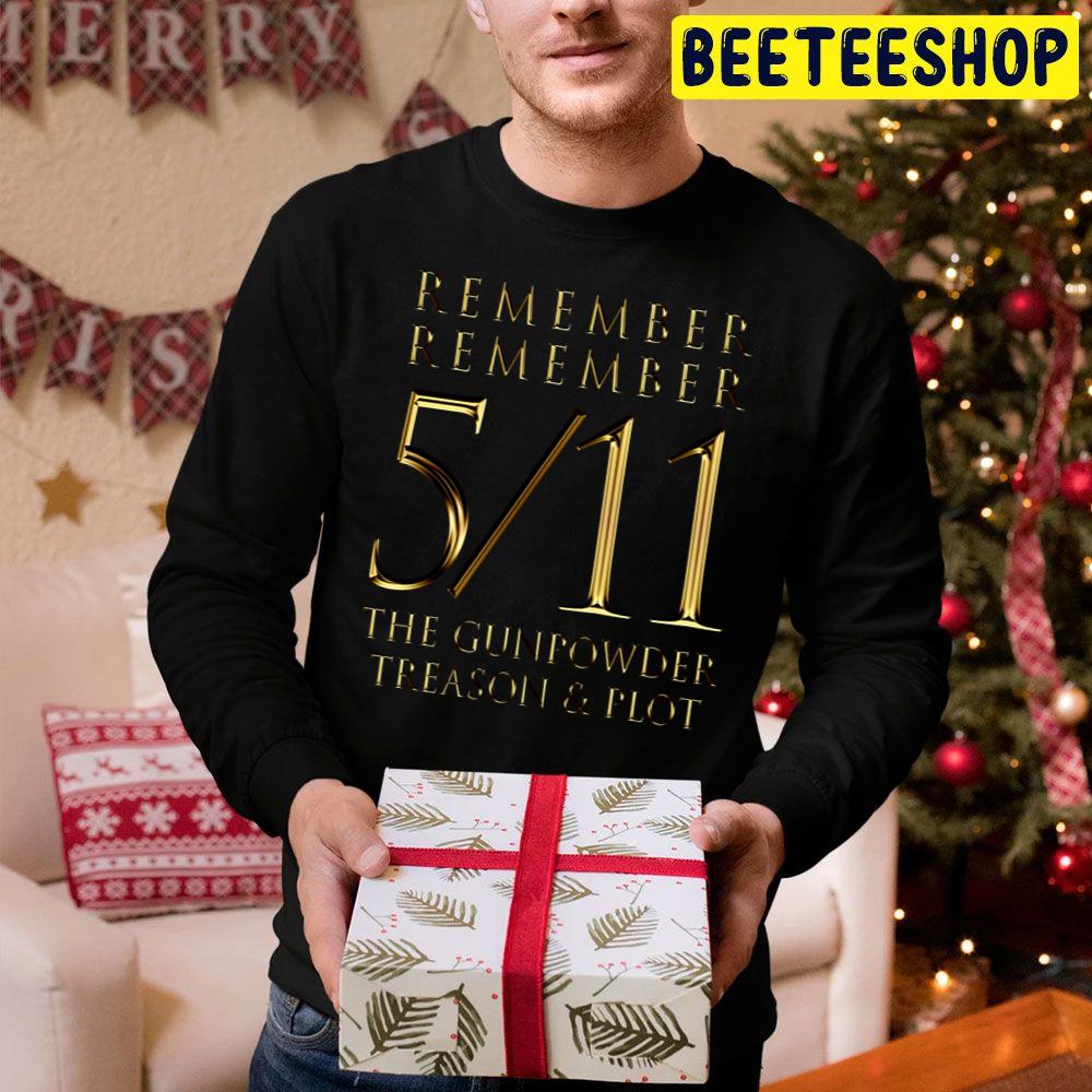 511 Please To Remember The Fifth Of November Gold Lettering Trending Unisex Hoodie 511 Please To Remember The Fifth Of November Gold Lettering Trending Unisex Hoodie