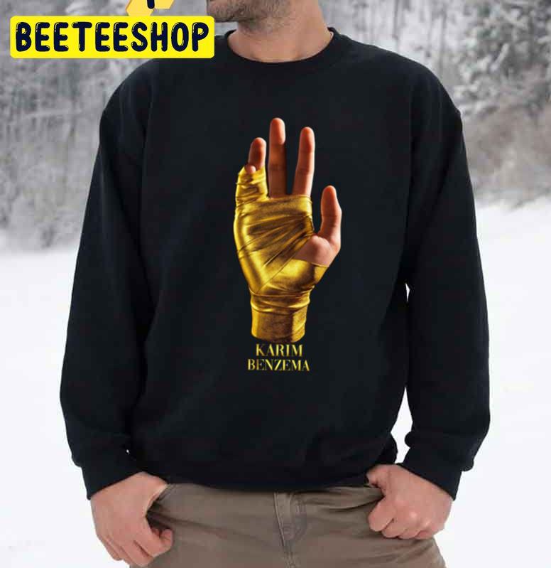 Hand of Gold Karim Benzema Presents New Ballon d'Or Jersey 2022 Trending Unisex Sweatshirt Hand of Gold Karim Benzema Presents New Ballon d'Or Jersey 2022 Trending Unisex Sweatshirt