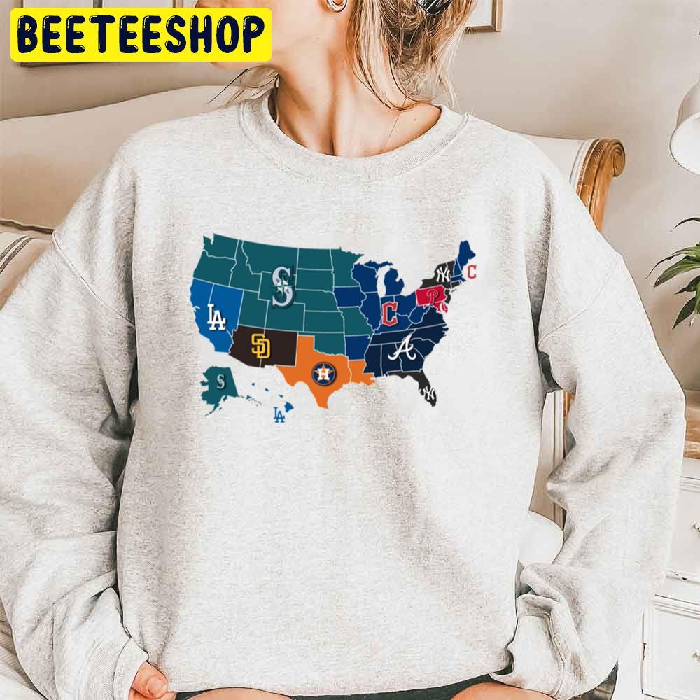 We Are Americas Team Baseball Map Trending Unisex Sweatshirt We Are Americas Team Baseball Map Trending Unisex Sweatshirt