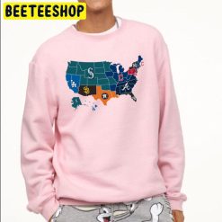 We Are Americas Team Baseball Map Trending Unisex Sweatshirt
