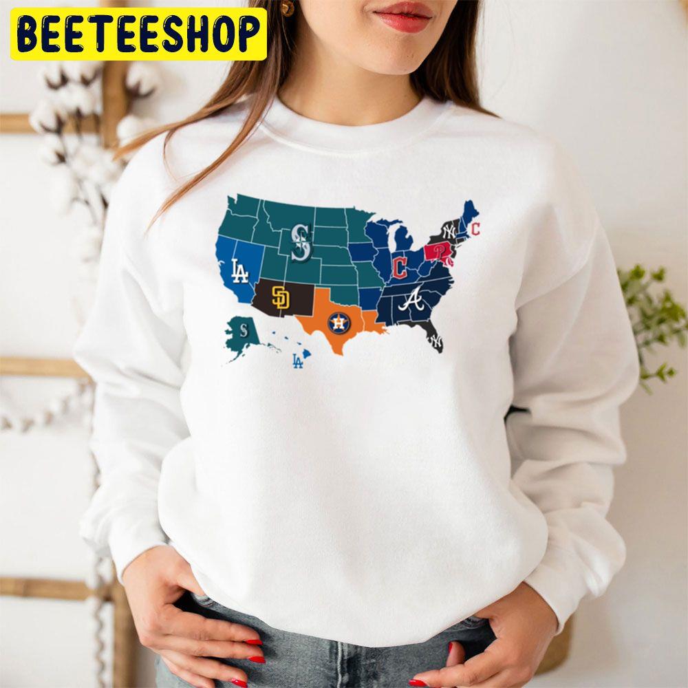 We Are Americas Team Baseball Map Trending Unisex Sweatshirt We Are Americas Team Baseball Map Trending Unisex Sweatshirt