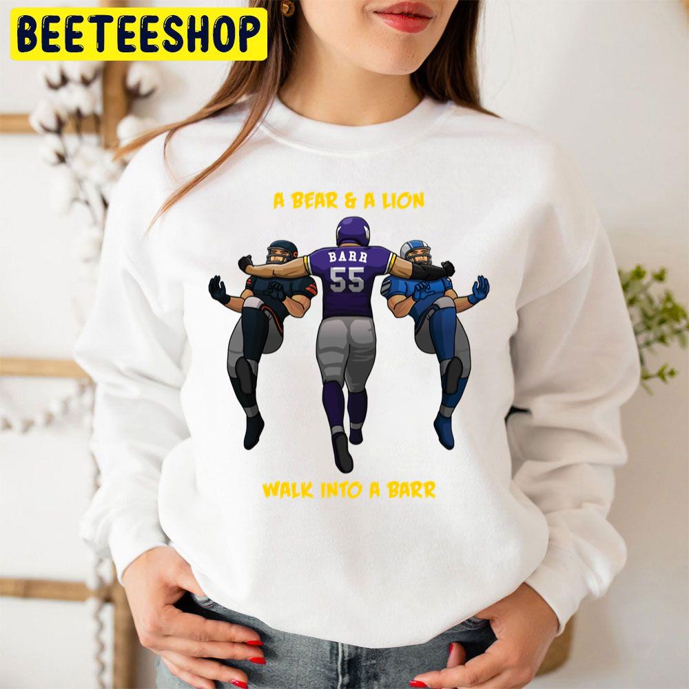 A Bear & A Lion Walk Into A Barr Football Trending Unisex Sweatshirt A Bear & A Lion Walk Into A Barr Football Trending Unisex Sweatshirt