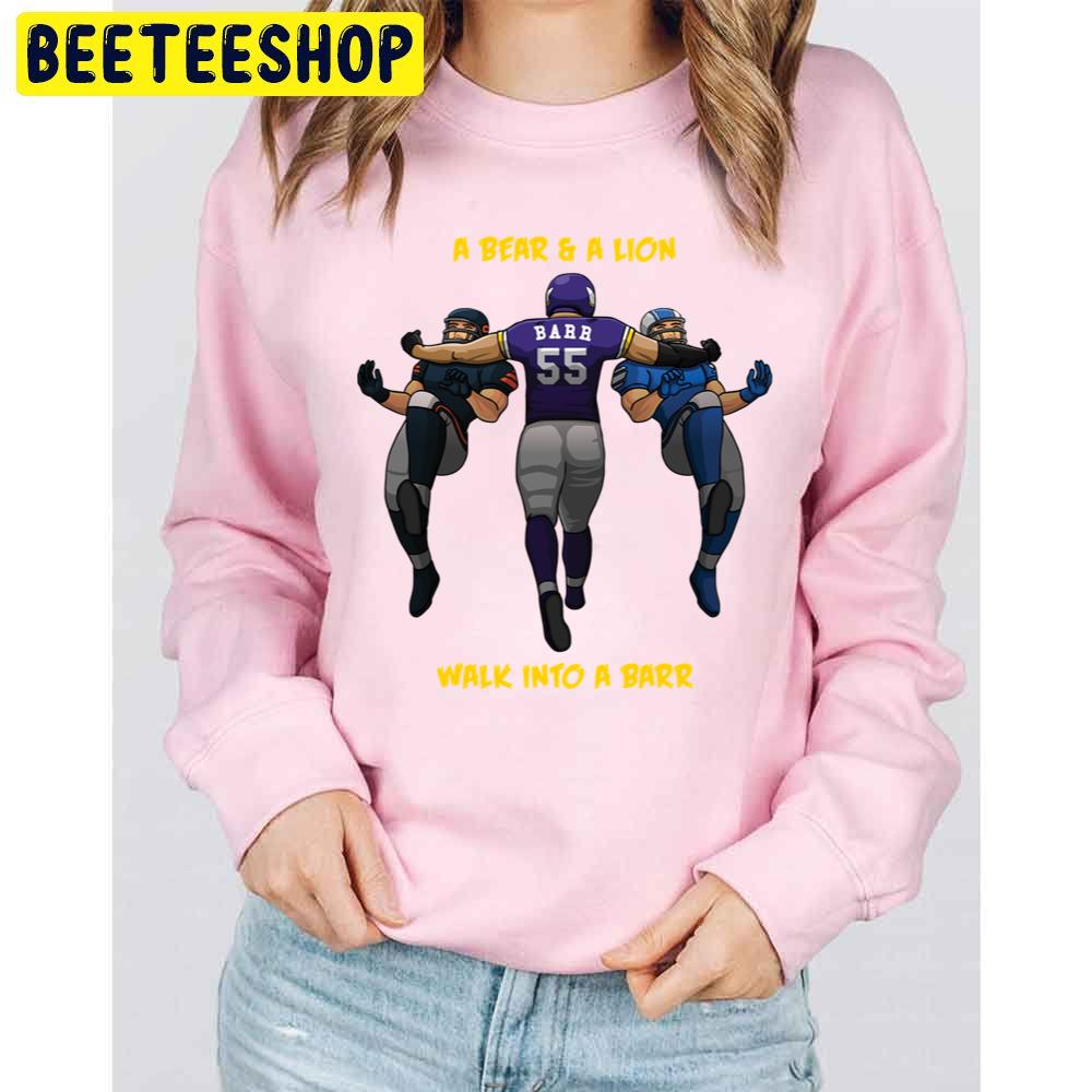 A Bear & A Lion Walk Into A Barr Football Trending Unisex Sweatshirt A Bear & A Lion Walk Into A Barr Football Trending Unisex Sweatshirt