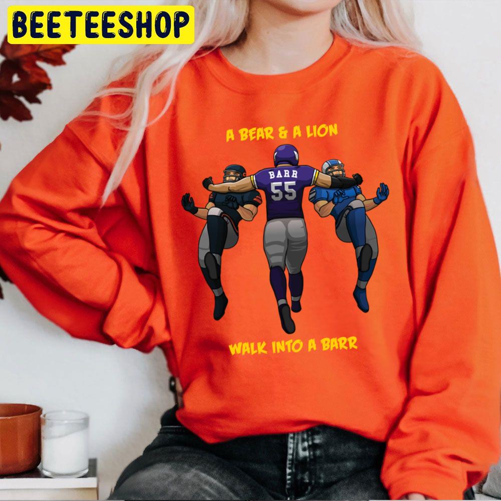 A Bear & A Lion Walk Into A Barr Football Trending Unisex Sweatshirt A Bear & A Lion Walk Into A Barr Football Trending Unisex Sweatshirt