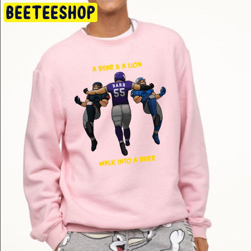 A Bear & A Lion Walk Into A Barr Football Trending Unisex Sweatshirt A Bear & A Lion Walk Into A Barr Football Trending Unisex Sweatshirt