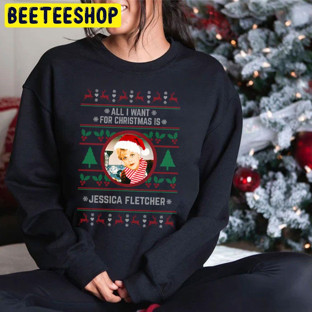 All I Want For Christmas Is Jessica Fletcher Trending Unisex Hoodie All I Want For Christmas Is Jessica Fletcher Trending Unisex Hoodie