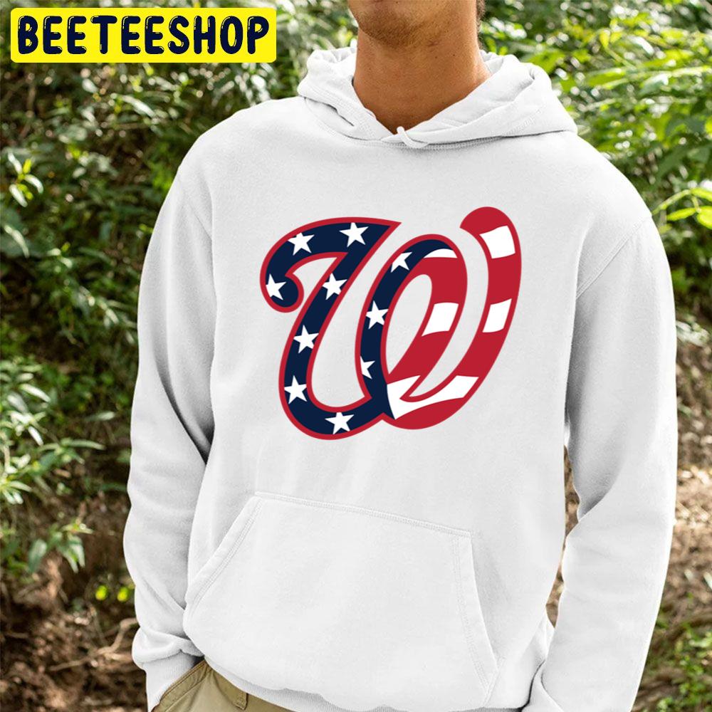 America Flag Washington Nationals Logo Baseball Trending Unisex Hoodie America Flag Washington Nationals Logo Baseball Trending Unisex Hoodie