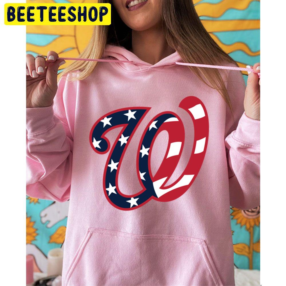 America Flag Washington Nationals Logo Baseball Trending Unisex Hoodie America Flag Washington Nationals Logo Baseball Trending Unisex Hoodie