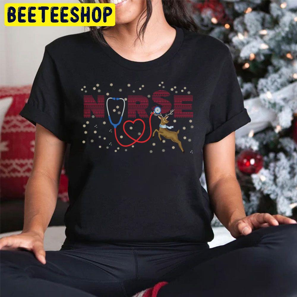 Art Christmas Nurse Trending Unisex Hoodie Art Christmas Nurse Trending Unisex Hoodie