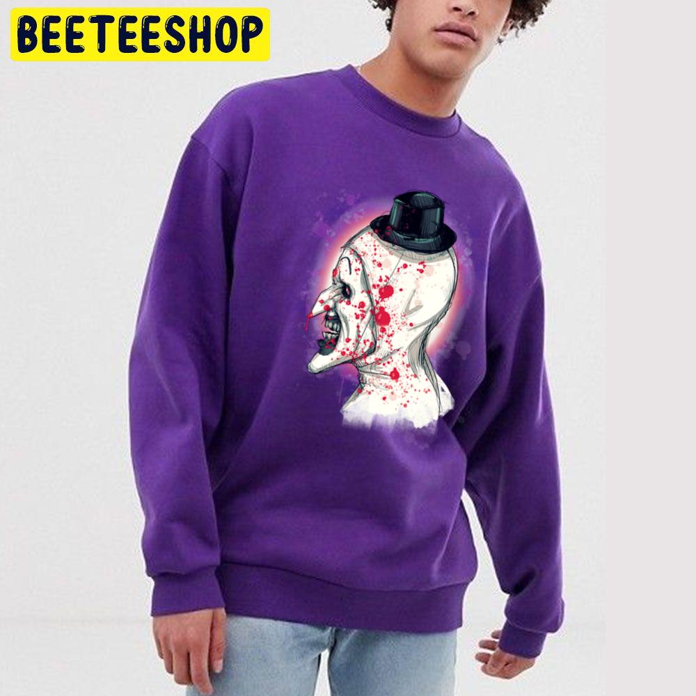 Art The Clown And Blood Halloween Trending Unisex Sweatshirt Art The Clown And Blood Halloween Trending Unisex Sweatshirt