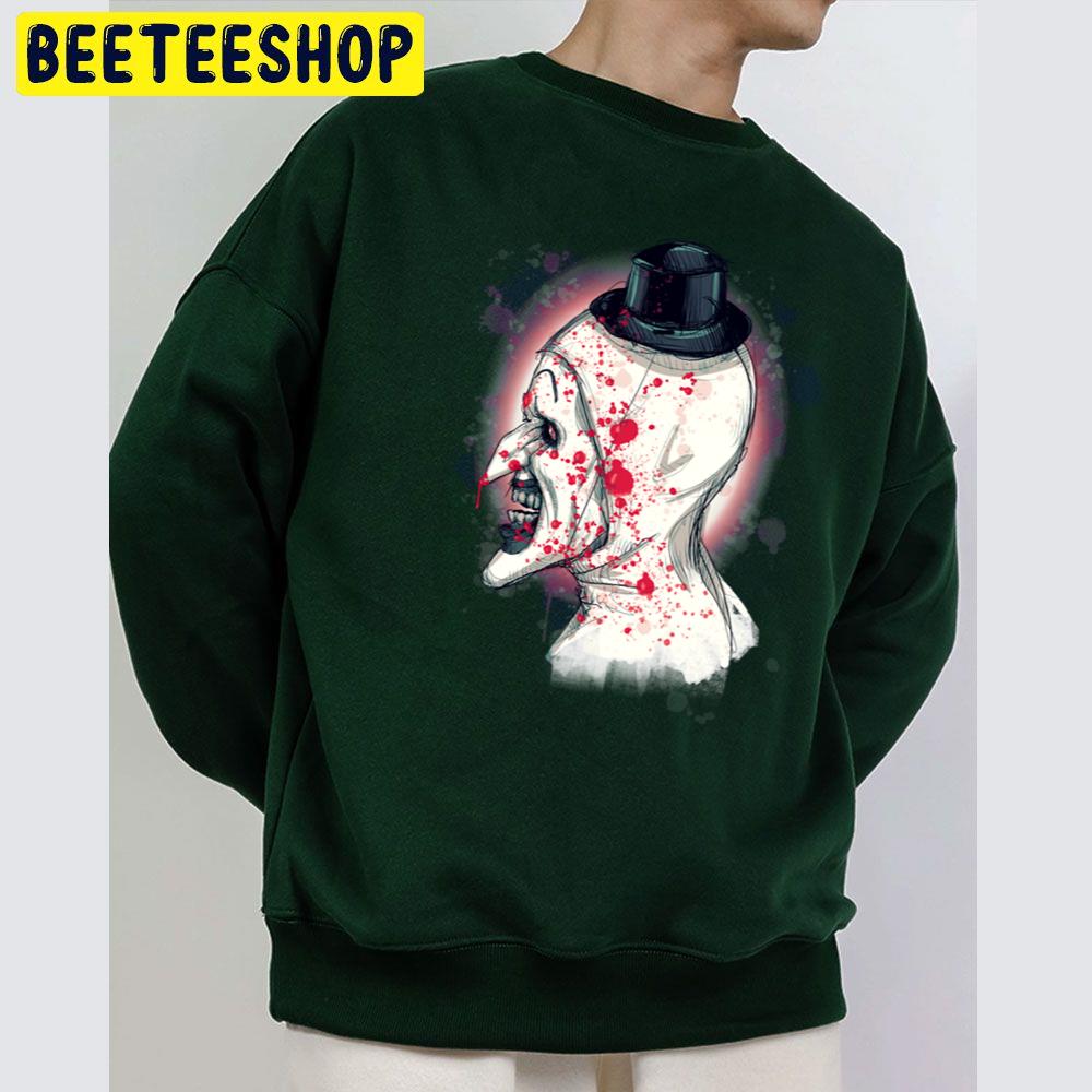 Art The Clown And Blood Halloween Trending Unisex Sweatshirt Art The Clown And Blood Halloween Trending Unisex Sweatshirt