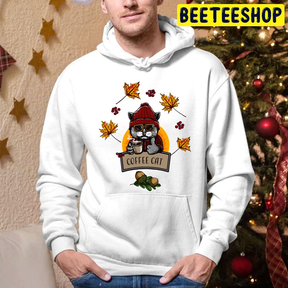 Autumn Coffee Cat Trending Unisex Hoodie Autumn Coffee Cat Trending Unisex Hoodie