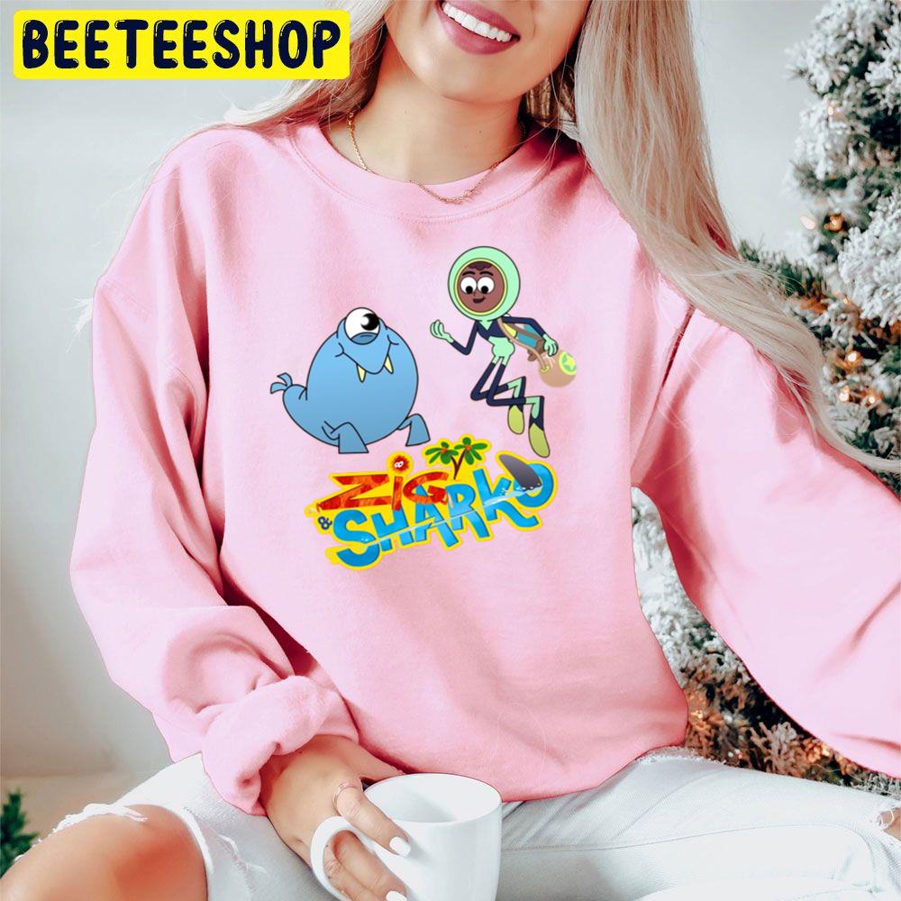 Barabara And Walrus Her Cool Friend Zic Sharko Graphic Trending Unisex Hoodie Barabara And Walrus Her Cool Friend Zic Sharko Graphic Trending Unisex Hoodie
