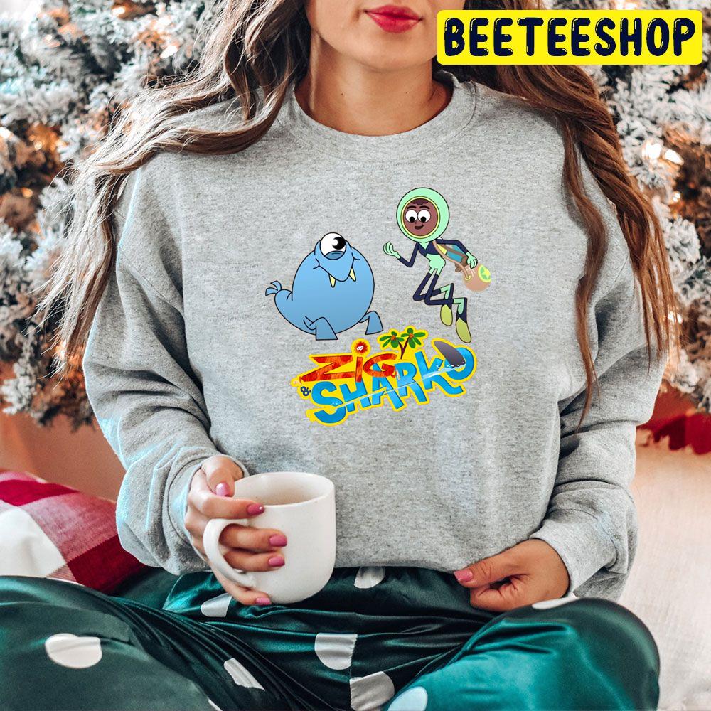 Barabara And Walrus Her Cool Friend Zic Sharko Graphic Trending Unisex Hoodie Barabara And Walrus Her Cool Friend Zic Sharko Graphic Trending Unisex Hoodie