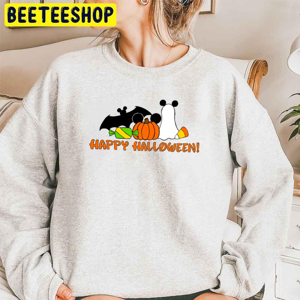 Bat Pumpkin And Boo Mickey Ear Happy Halloween Trending Unisex Sweatshirt Unisex T-Shirt Bat Pumpkin And Boo Mickey Ear Happy Halloween Trending Unisex Sweatshirt Unisex T-Shirt