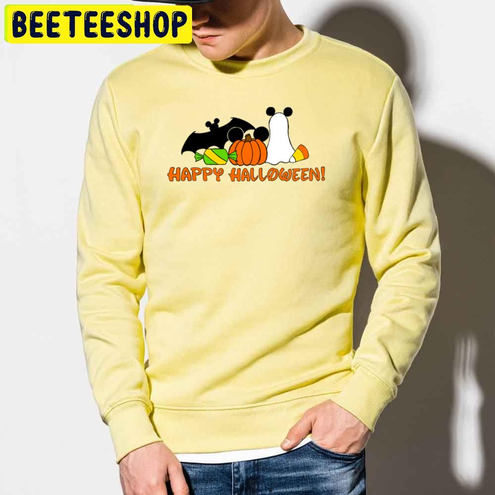 Bat Pumpkin And Boo Mickey Ear Happy Halloween Trending Unisex Sweatshirt Unisex T-Shirt Bat Pumpkin And Boo Mickey Ear Happy Halloween Trending Unisex Sweatshirt Unisex T-Shirt
