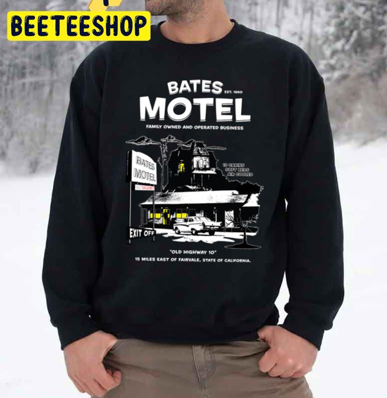 Bates Motel Open 24 Hours Halloween Trending Unisex Sweatshirt Bates Motel Open 24 Hours Halloween Trending Unisex Sweatshirt