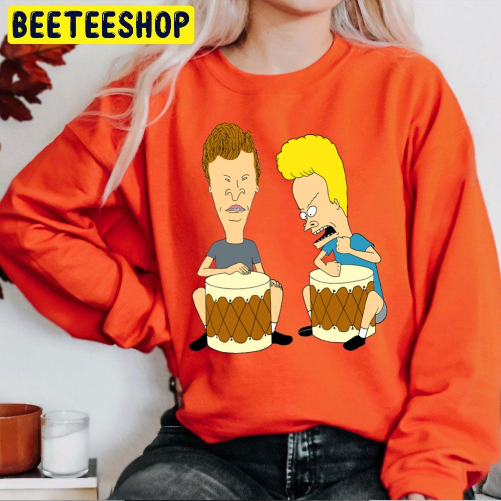 Beavis And Butt-Head Playing Drum Trending Unisex Sweatshirt Beavis And Butt-Head Playing Drum Trending Unisex Sweatshirt